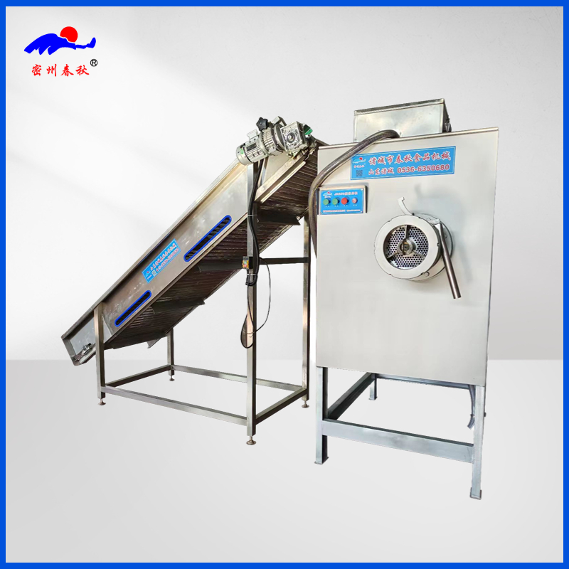 肉脯馅料绞肉机 全自动肉脯绞肉自动上料流水线